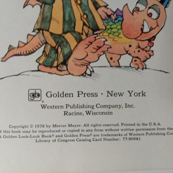 Vintage Little Monster's Bedtime Book by Mercer Mayer (1978, Trade Paperback) - Picture 5 of 9